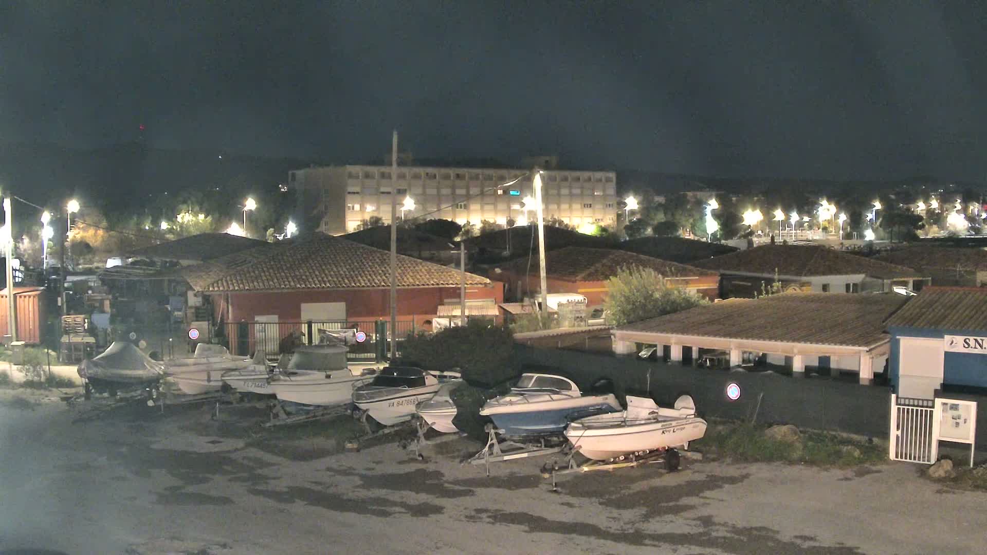 La Seyne-Sur-Mer & Toulon City View from Port du Lazaret View Live Cam - Toulon, Var, Provence-Alpes-Côte d’Azur, France