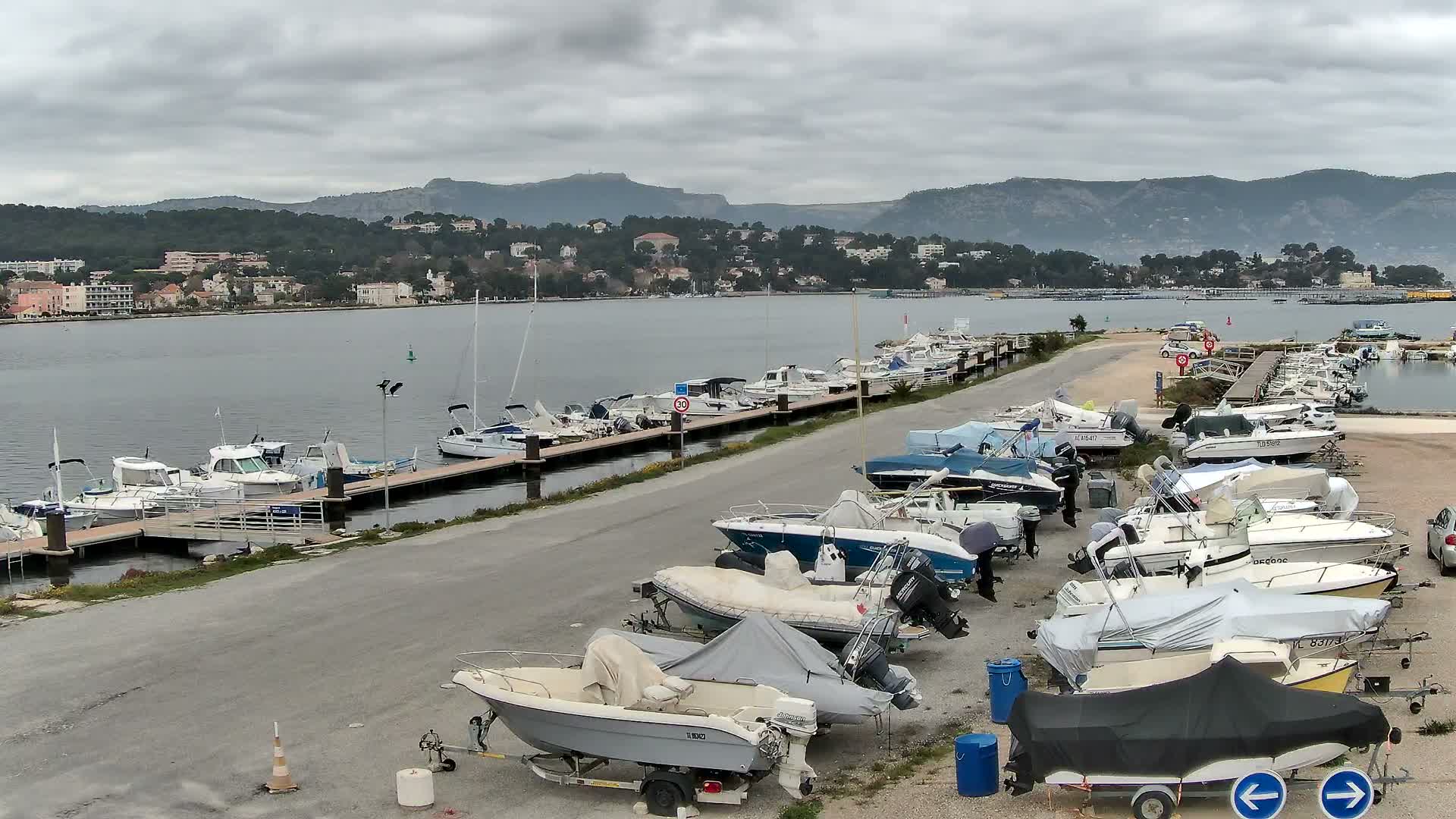 La Seyne-Sur-Mer & Toulon City View from Port du Lazaret View Live Cam - Toulon, Var, Provence-Alpes-Côte d’Azur, France