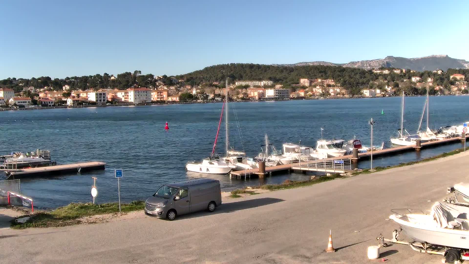 La Seyne-Sur-Mer & Toulon City View from Port du Lazaret View Live Cam - Toulon, Var, Provence-Alpes-Côte d’Azur, France