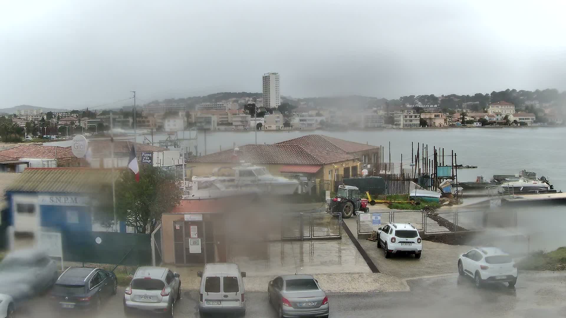 La Seyne-Sur-Mer & Toulon City View from Port du Lazaret View Live Cam - Toulon, Var, Provence-Alpes-Côte d’Azur, France