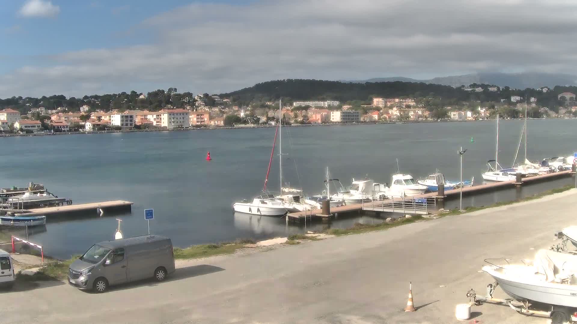 La Seyne-Sur-Mer & Toulon City View from Port du Lazaret View Live Cam - Toulon, Var, Provence-Alpes-Côte d’Azur, France