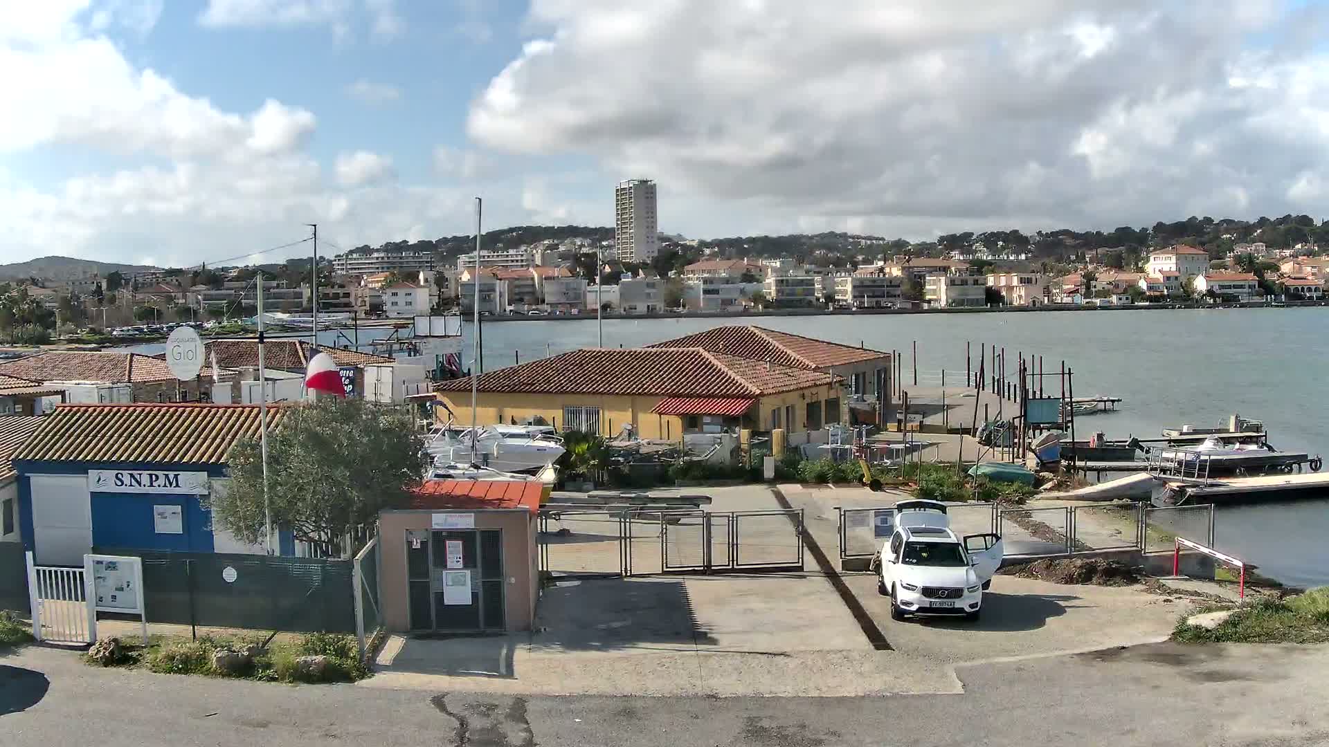La Seyne-Sur-Mer & Toulon City View from Port du Lazaret View Live Cam - Toulon, Var, Provence-Alpes-Côte d’Azur, France