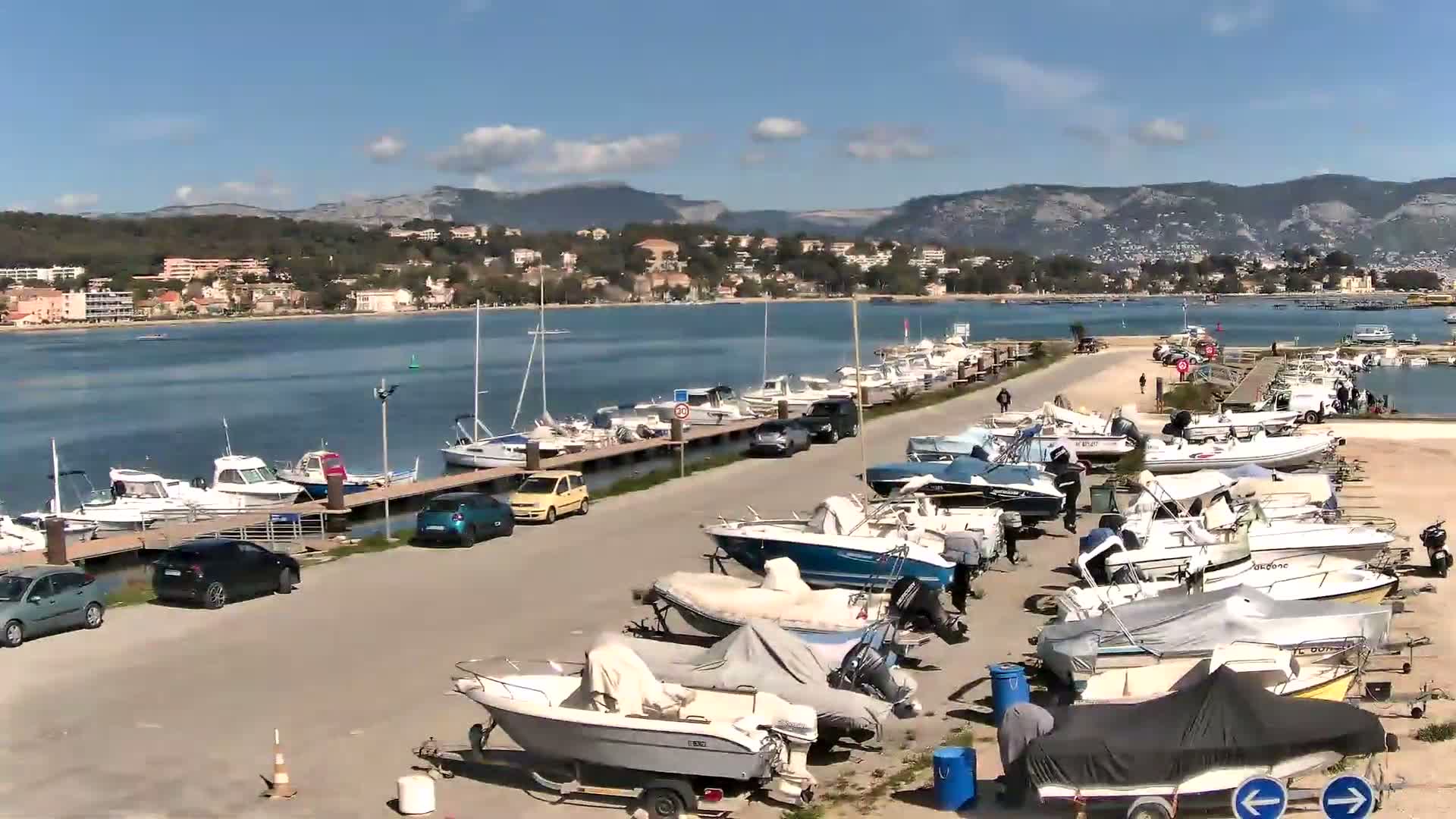 La Seyne-Sur-Mer & Toulon City View from Port du Lazaret View Live Cam - Toulon, Var, Provence-Alpes-Côte d’Azur, France