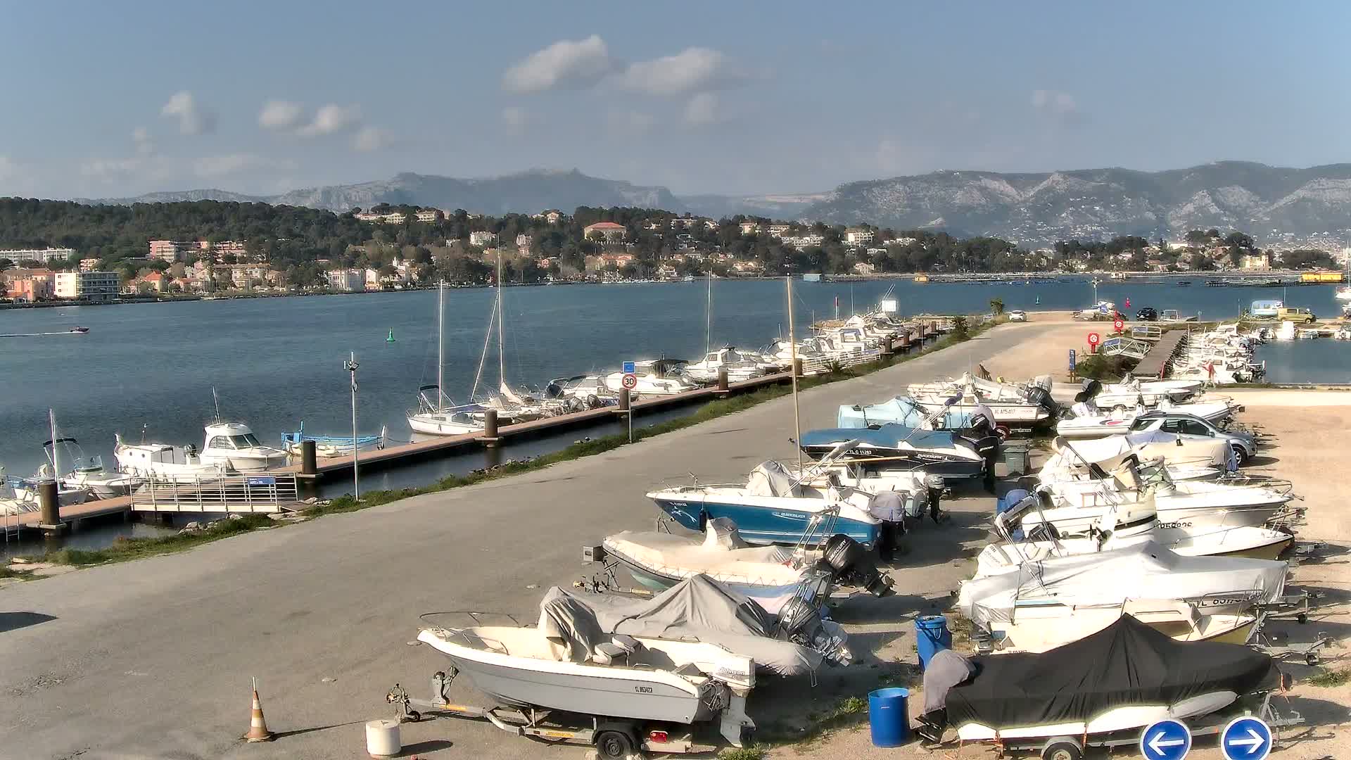 La Seyne-Sur-Mer & Toulon City View from Port du Lazaret View Live Cam - Toulon, Var, Provence-Alpes-Côte d’Azur, France