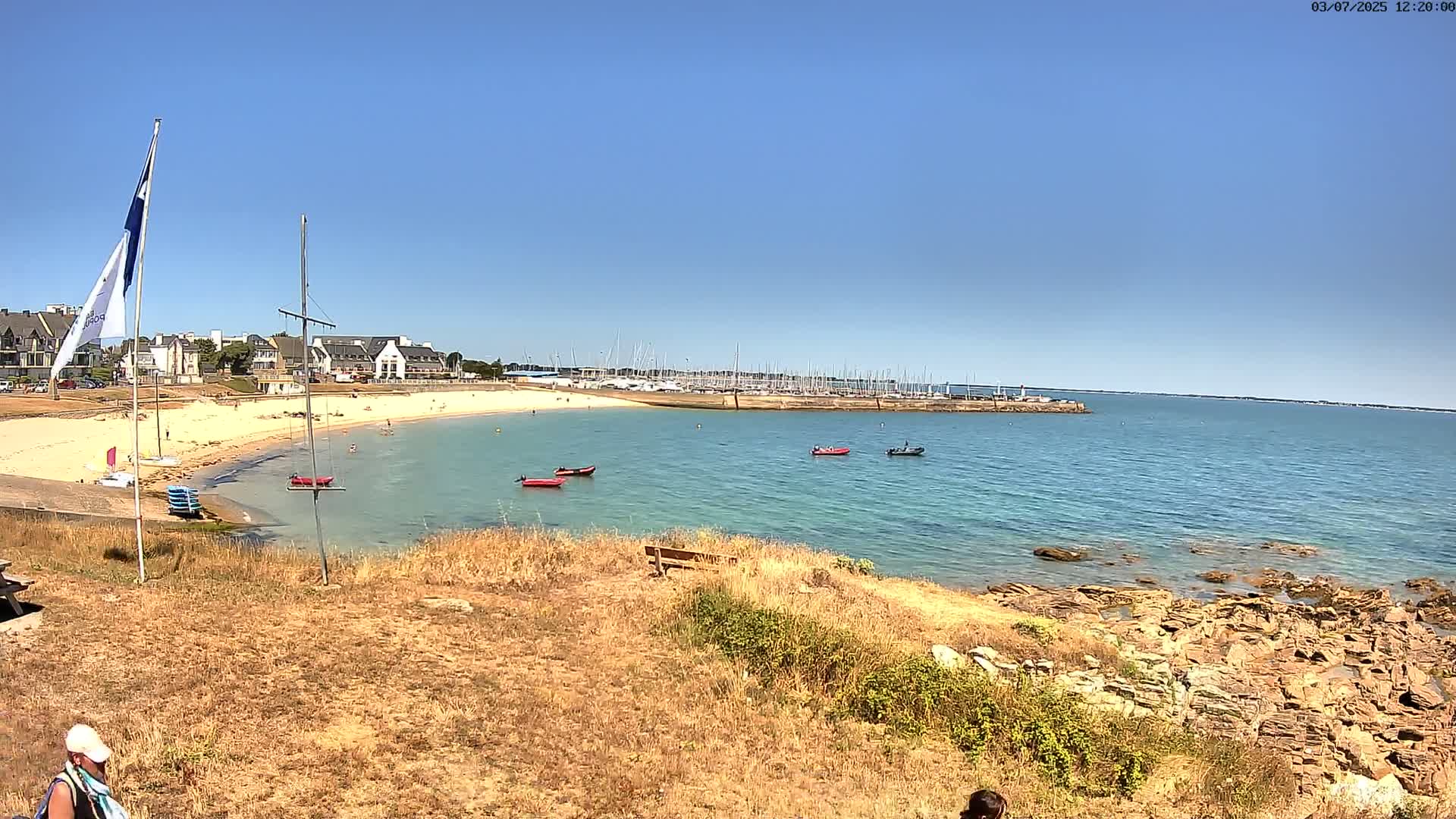 Quiberon, ASNQ & Plage du Porigo Beach Live Cam - Lorient, Morbihan, Bretagne, France