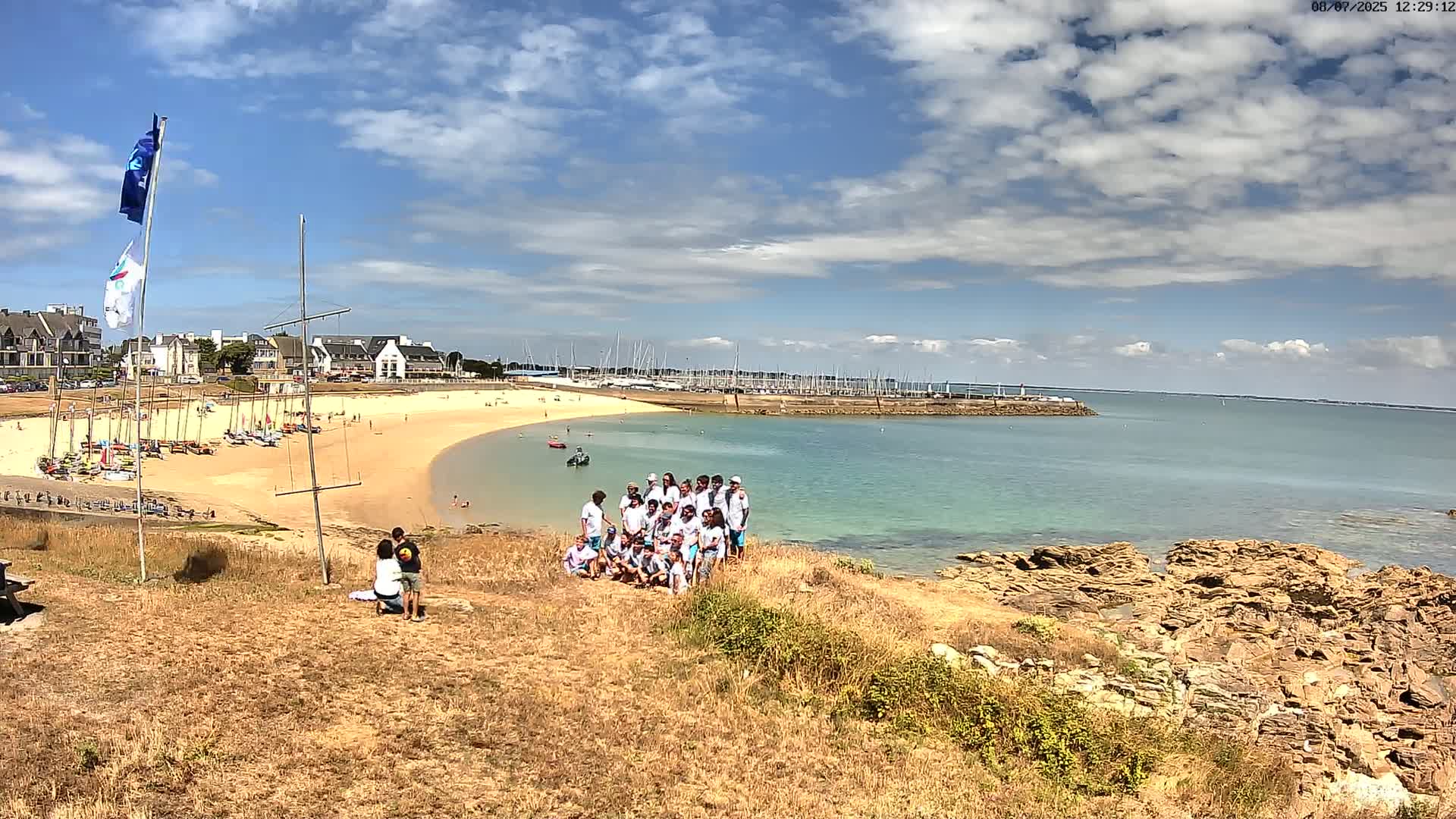 Quiberon, ASNQ & Plage du Porigo Beach Live Cam - Lorient, Morbihan, Bretagne, France