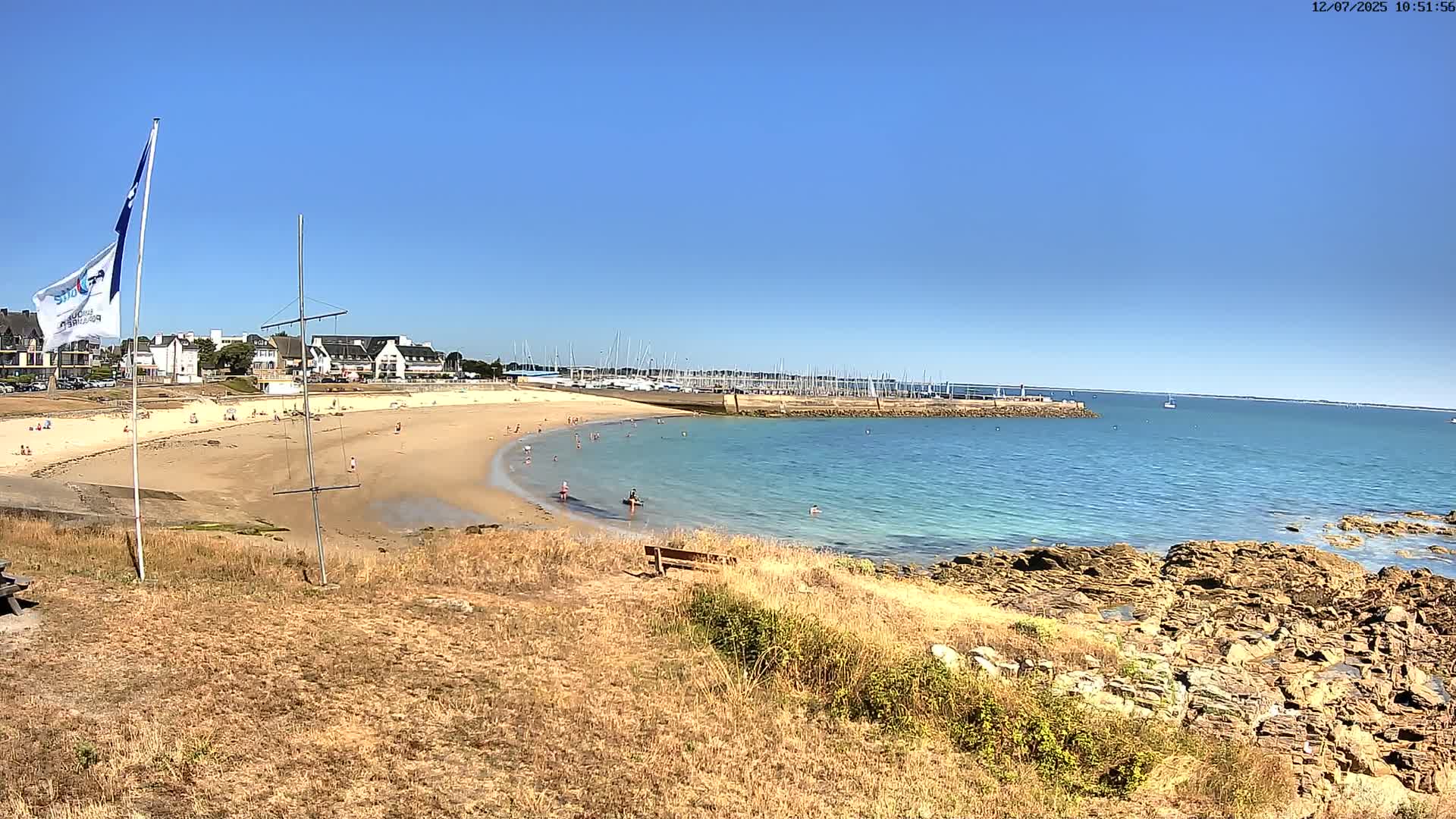 Quiberon, ASNQ & Plage du Porigo Beach Live Cam - Lorient, Morbihan, Bretagne, France