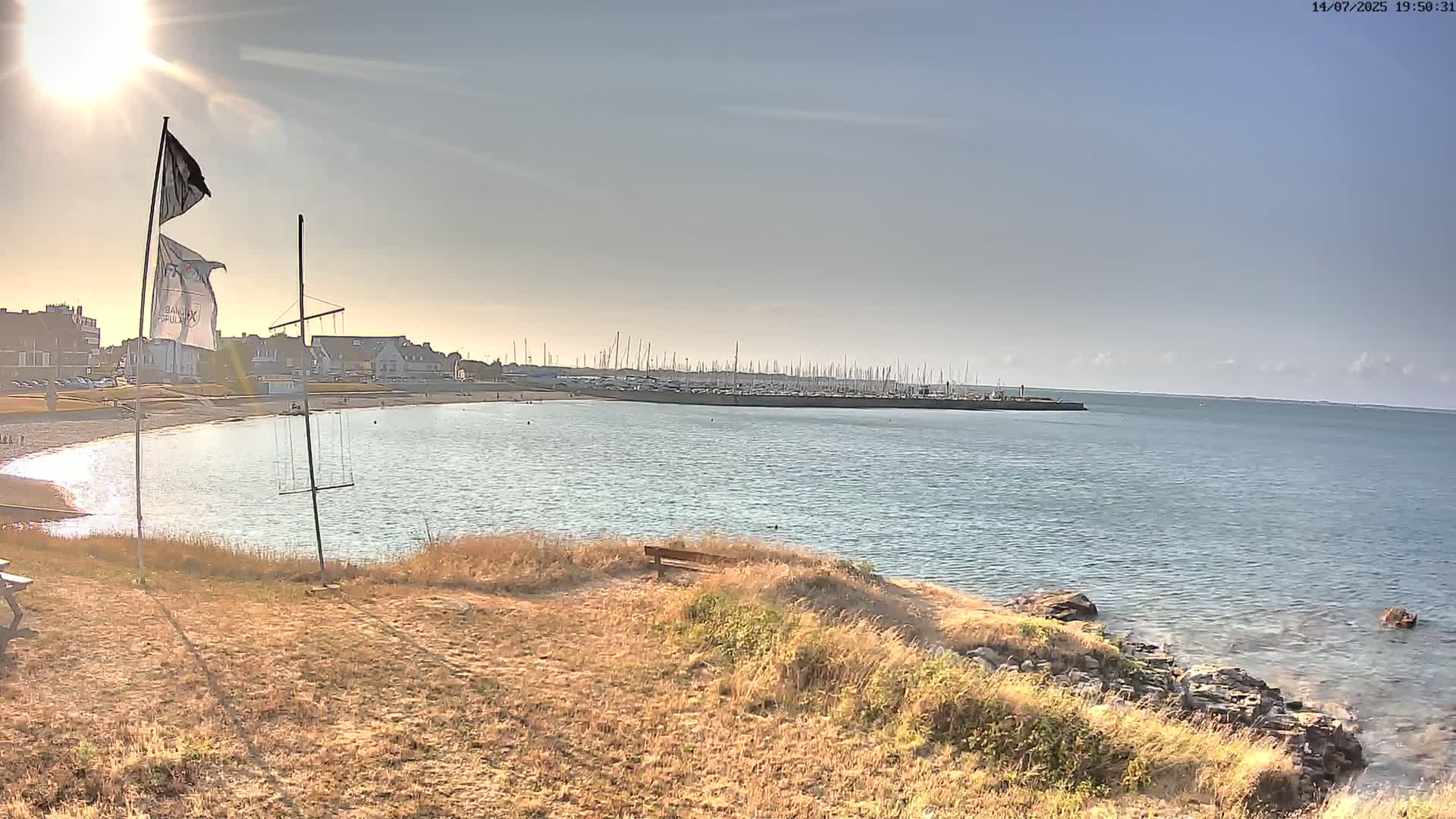 Quiberon, ASNQ & Plage du Porigo Beach Live Cam - Lorient, Morbihan, Bretagne, France