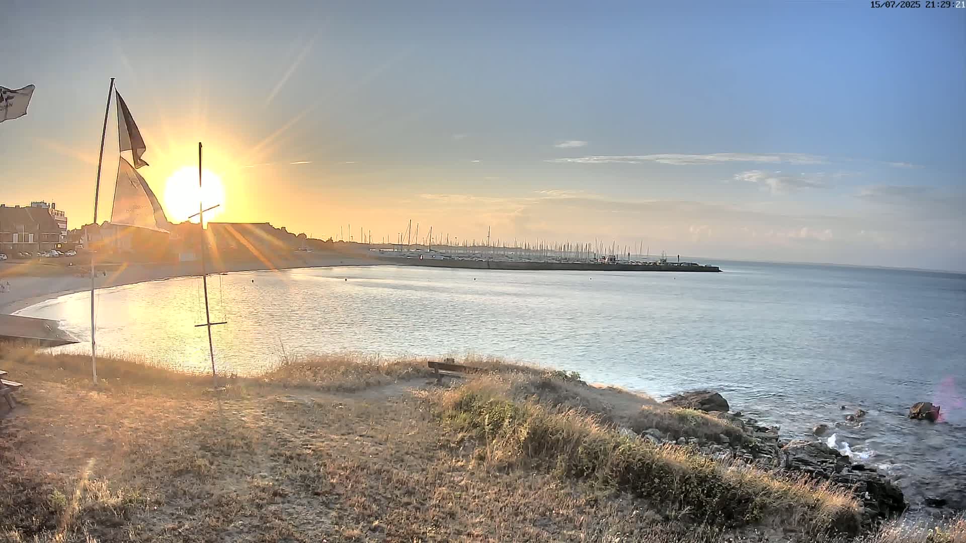 Quiberon, ASNQ & Plage du Porigo Beach Live Cam - Lorient, Morbihan, Bretagne, France