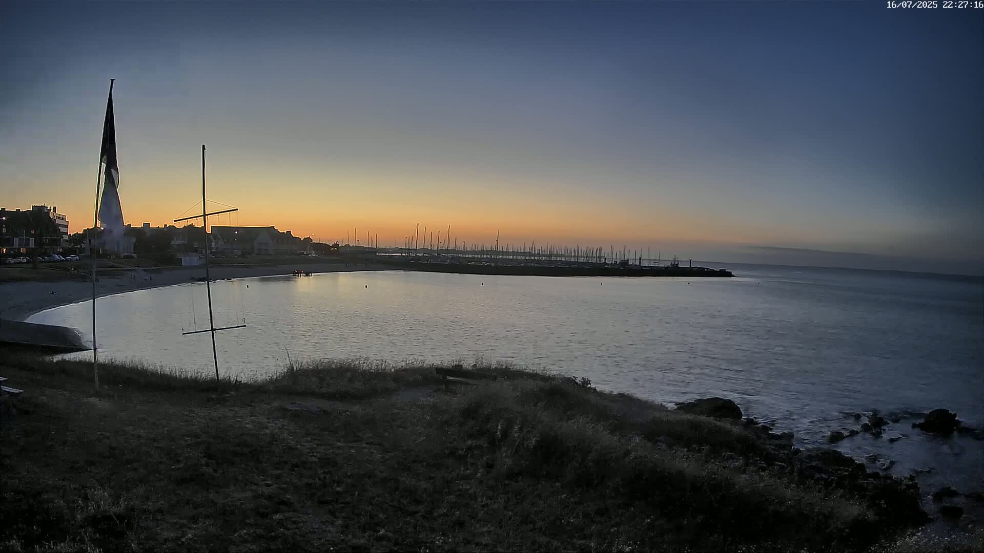 Quiberon, ASNQ & Plage du Porigo Beach Live Cam - Lorient, Morbihan, Bretagne, France