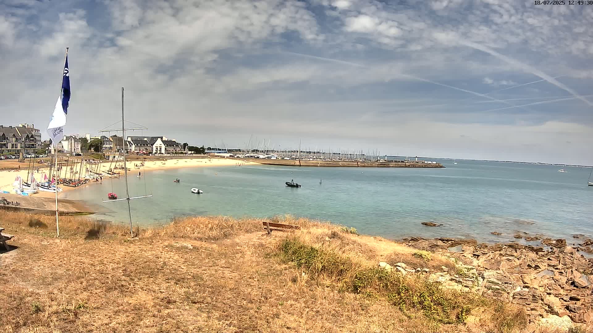 Quiberon, ASNQ & Plage du Porigo Beach Live Cam - Lorient, Morbihan, Bretagne, France