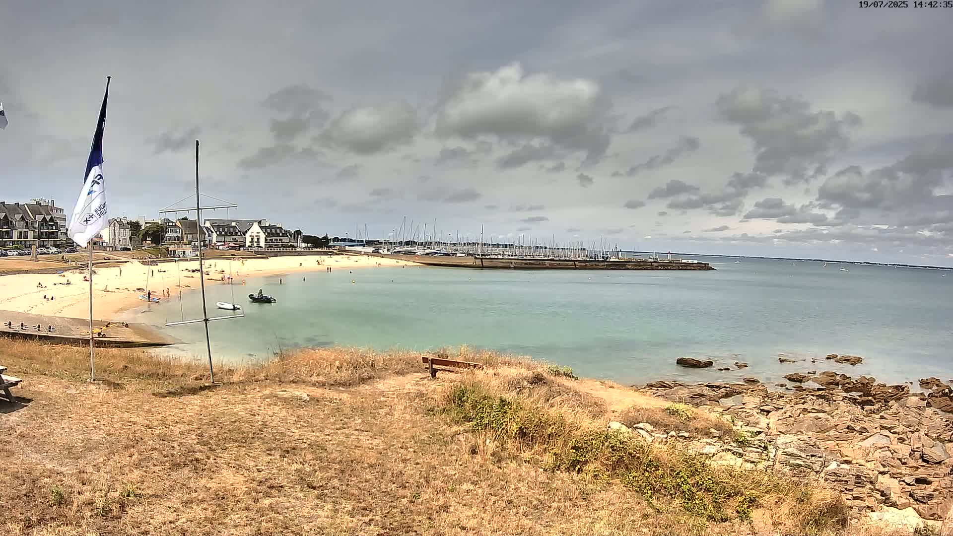 Quiberon, ASNQ & Plage du Porigo Beach Live Cam - Lorient, Morbihan, Bretagne, France