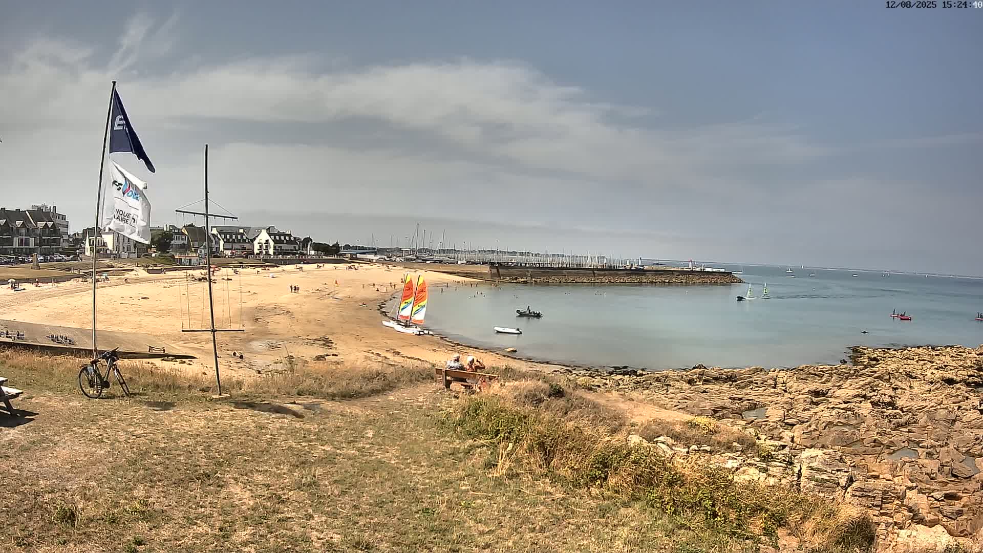 Quiberon, ASNQ & Plage du Porigo Beach Live Cam - Lorient, Morbihan, Bretagne, France