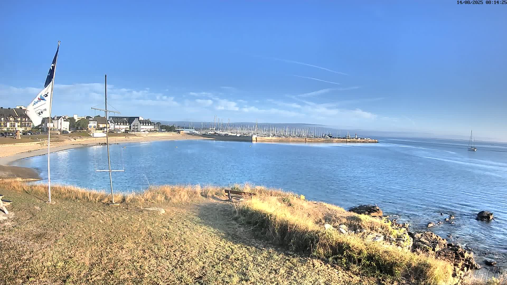 Quiberon, ASNQ & Plage du Porigo Beach Live Cam - Lorient, Morbihan, Bretagne, France
