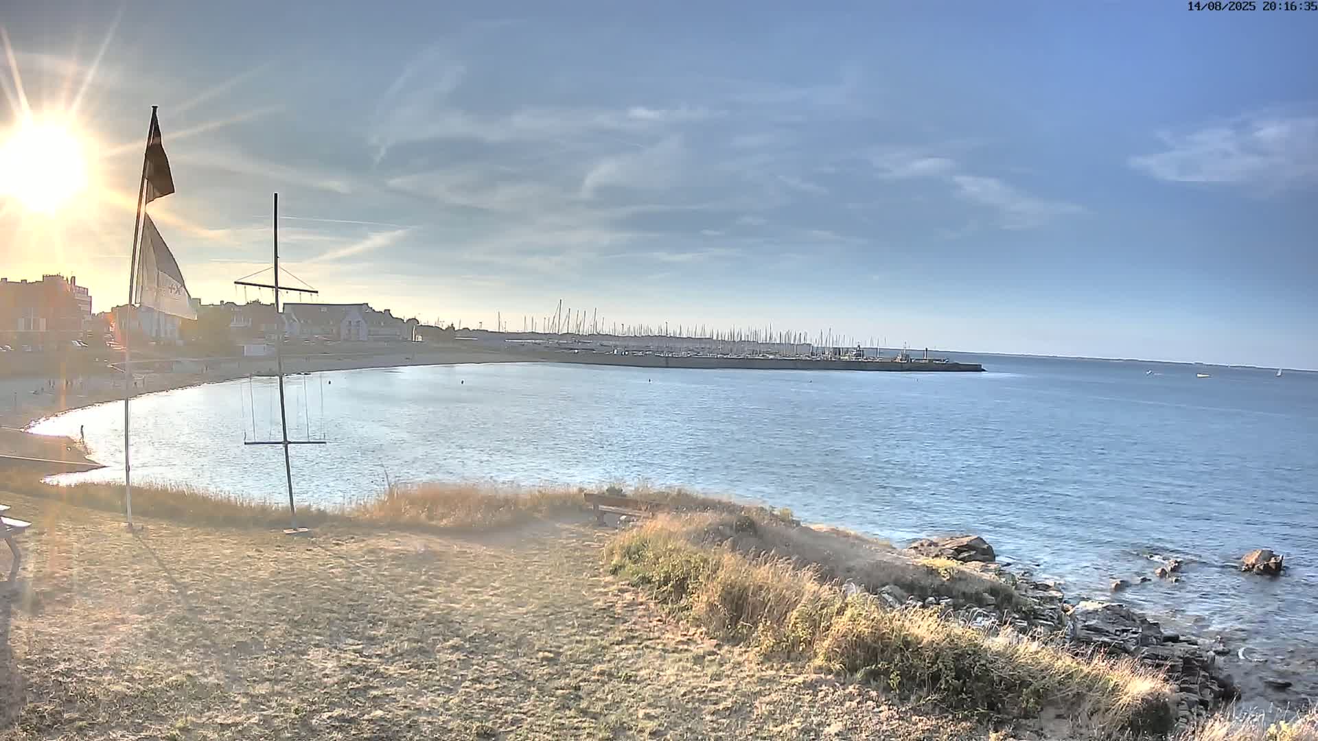 Quiberon, ASNQ & Plage du Porigo Beach Live Cam - Lorient, Morbihan, Bretagne, France