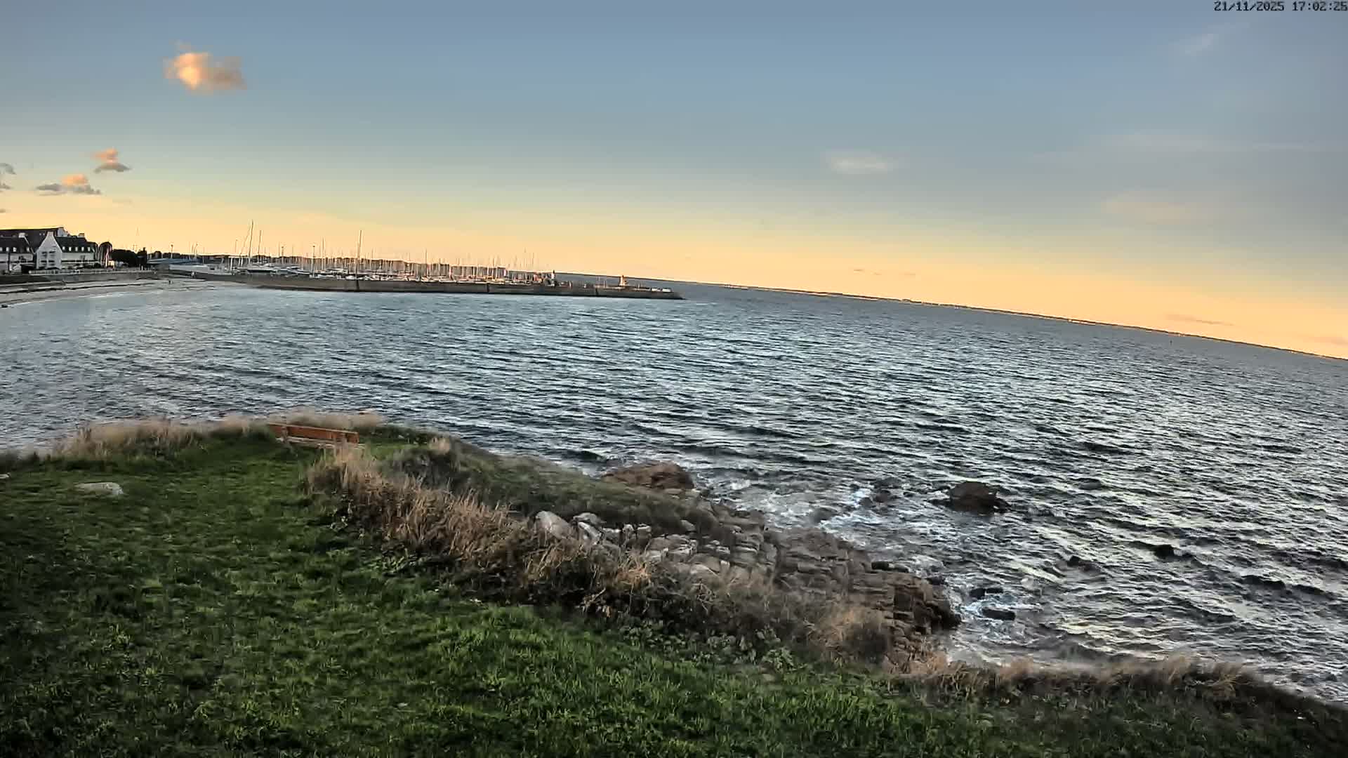 Quiberon, ASNQ & Plage du Porigo Beach Live Cam - Lorient, Morbihan, Bretagne, France