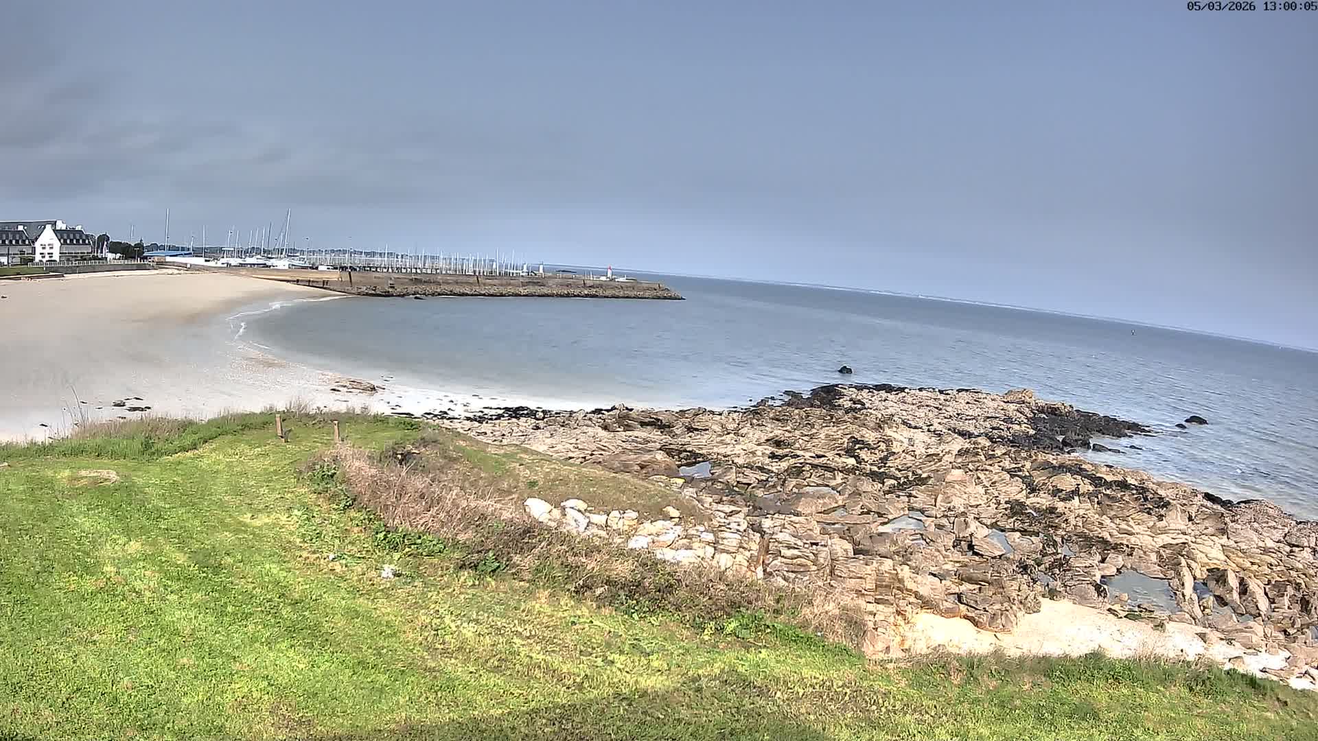 Quiberon, ASNQ & Plage du Porigo Beach Live Cam - Lorient, Morbihan, Bretagne, France