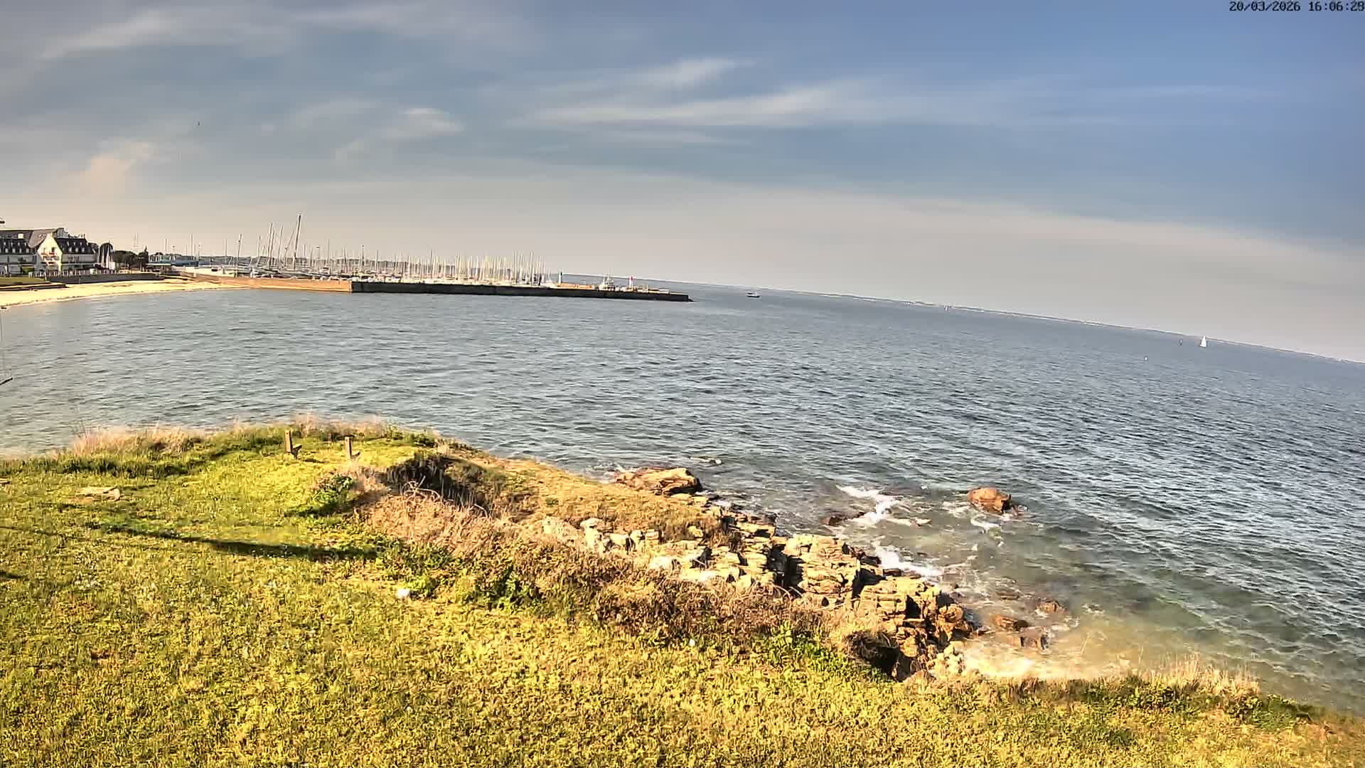 Quiberon, ASNQ & Plage du Porigo Beach Live Cam - Lorient, Morbihan, Bretagne, France