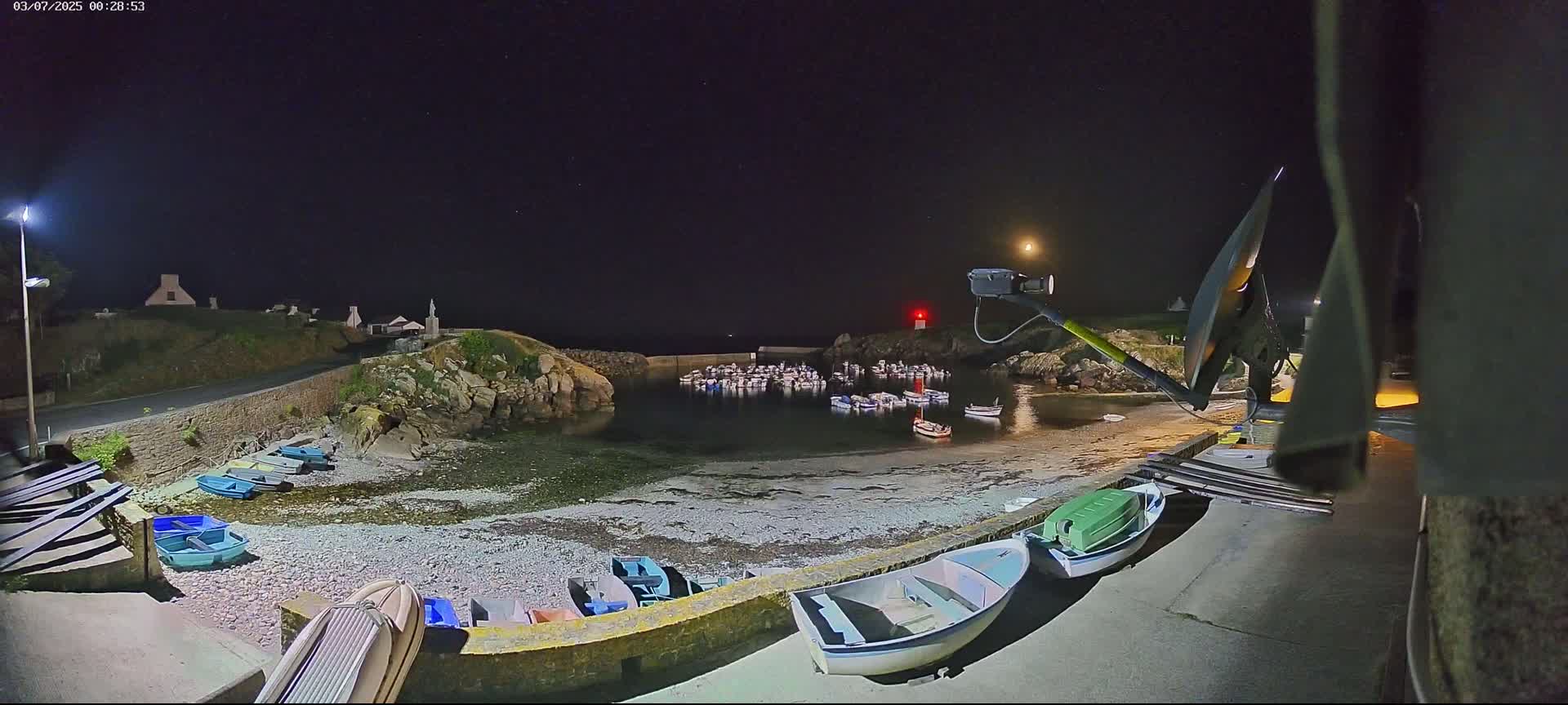 Plouhinec, Pors Poulhan Port Live Cam - Quimper, Finistère, Bretagne, France