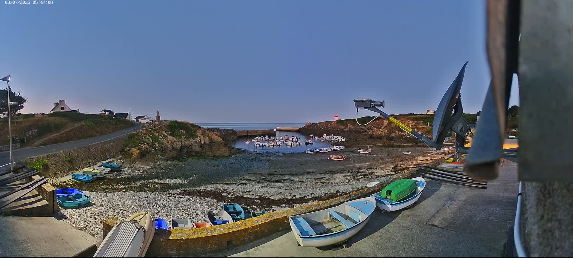 Plouhinec, Pors Poulhan Port Live Cam - Quimper, Finistère, Bretagne, France