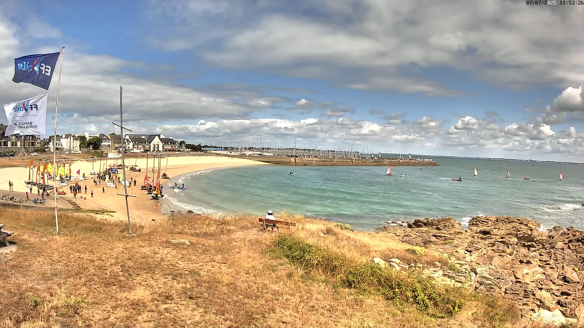Plouhinec, Pors Poulhan Port Live Cam - Quimper, Finistère, Bretagne, France