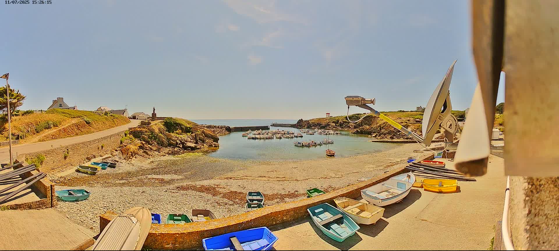 Plouhinec, Pors Poulhan Port Live Cam - Quimper, Finistère, Bretagne, France