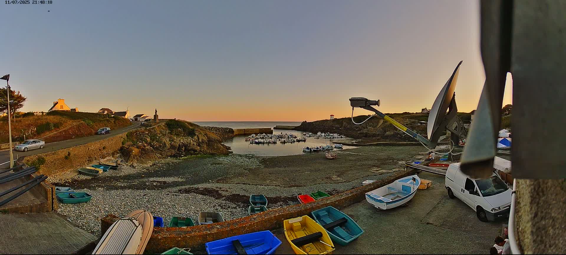 Plouhinec, Pors Poulhan Port Live Cam - Quimper, Finistère, Bretagne, France