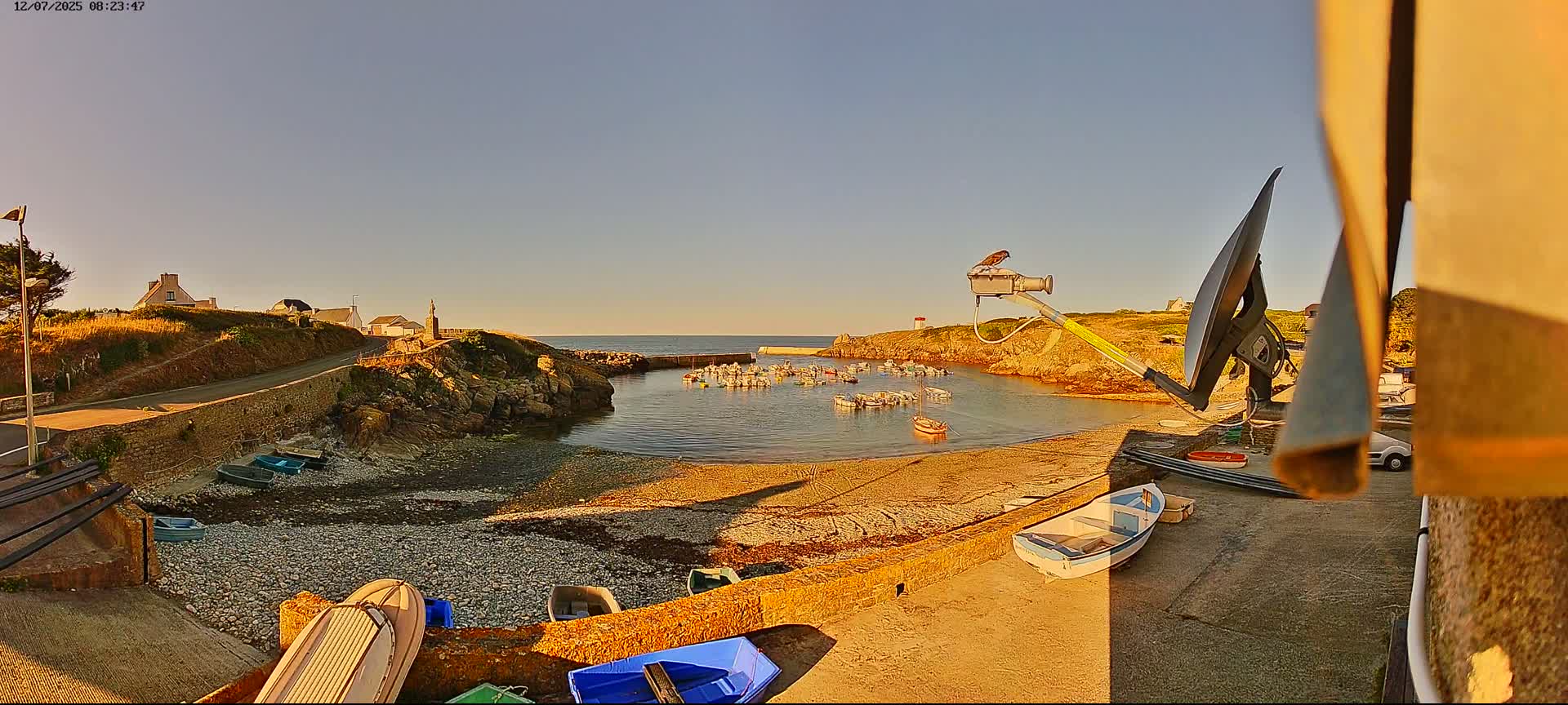 Plouhinec, Pors Poulhan Port Live Cam - Quimper, Finistère, Bretagne, France