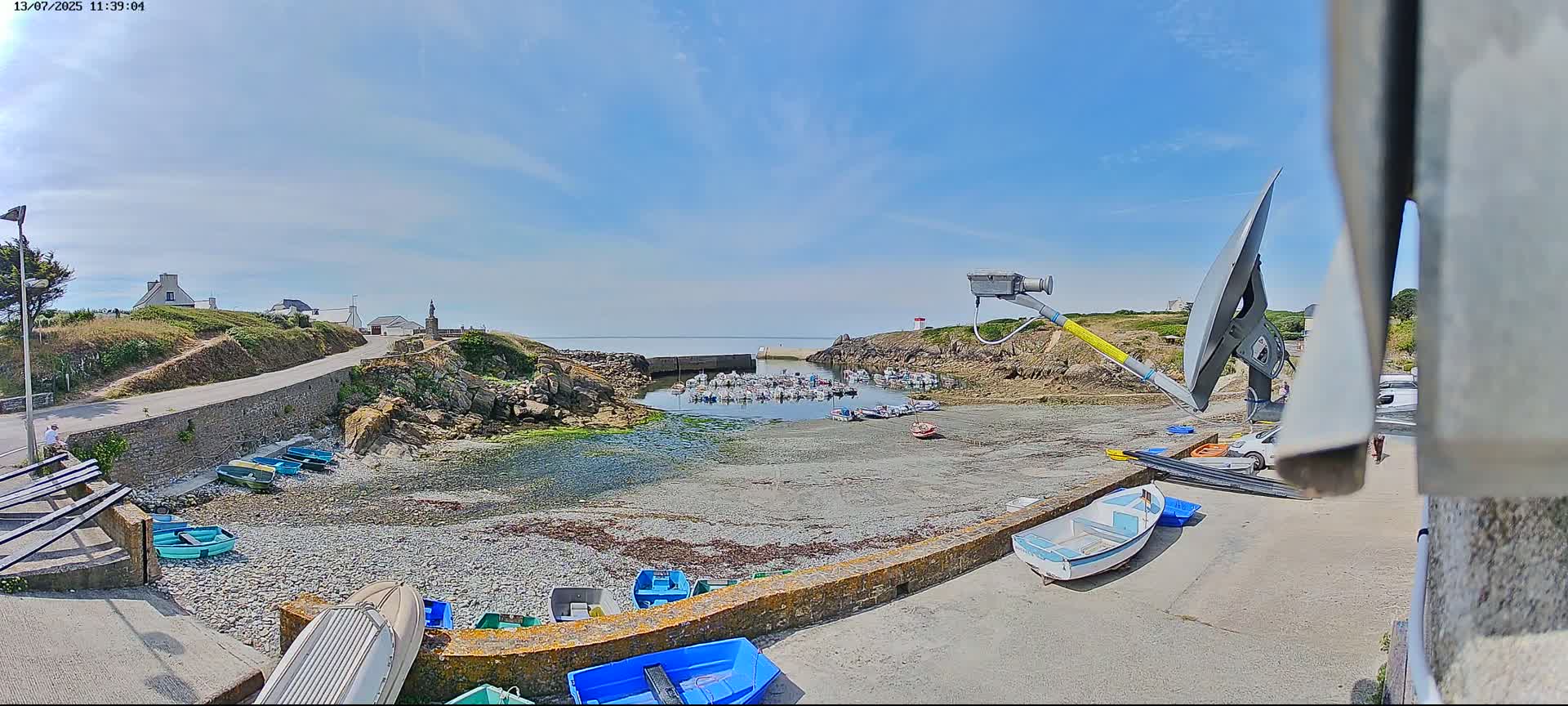 Plouhinec, Pors Poulhan Port Live Cam - Quimper, Finistère, Bretagne, France