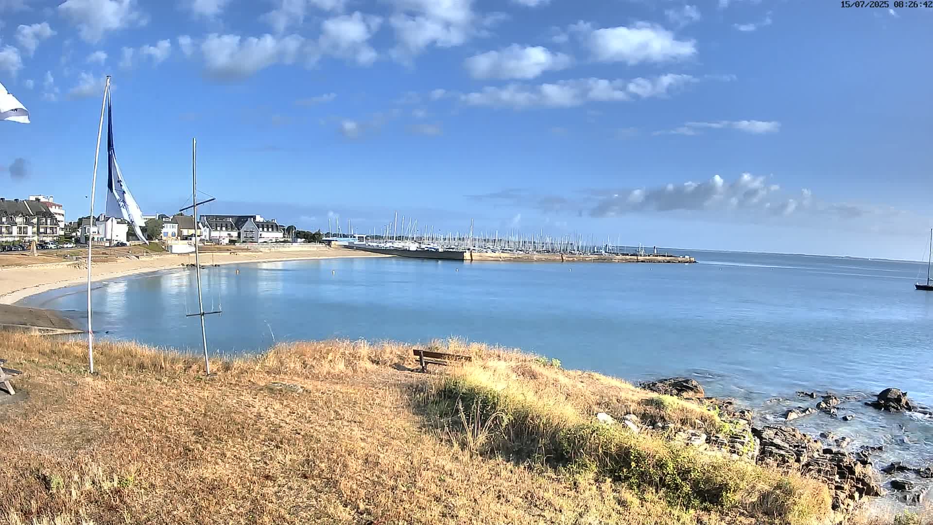 Plouhinec, Pors Poulhan Port Live Cam - Quimper, Finistère, Bretagne, France