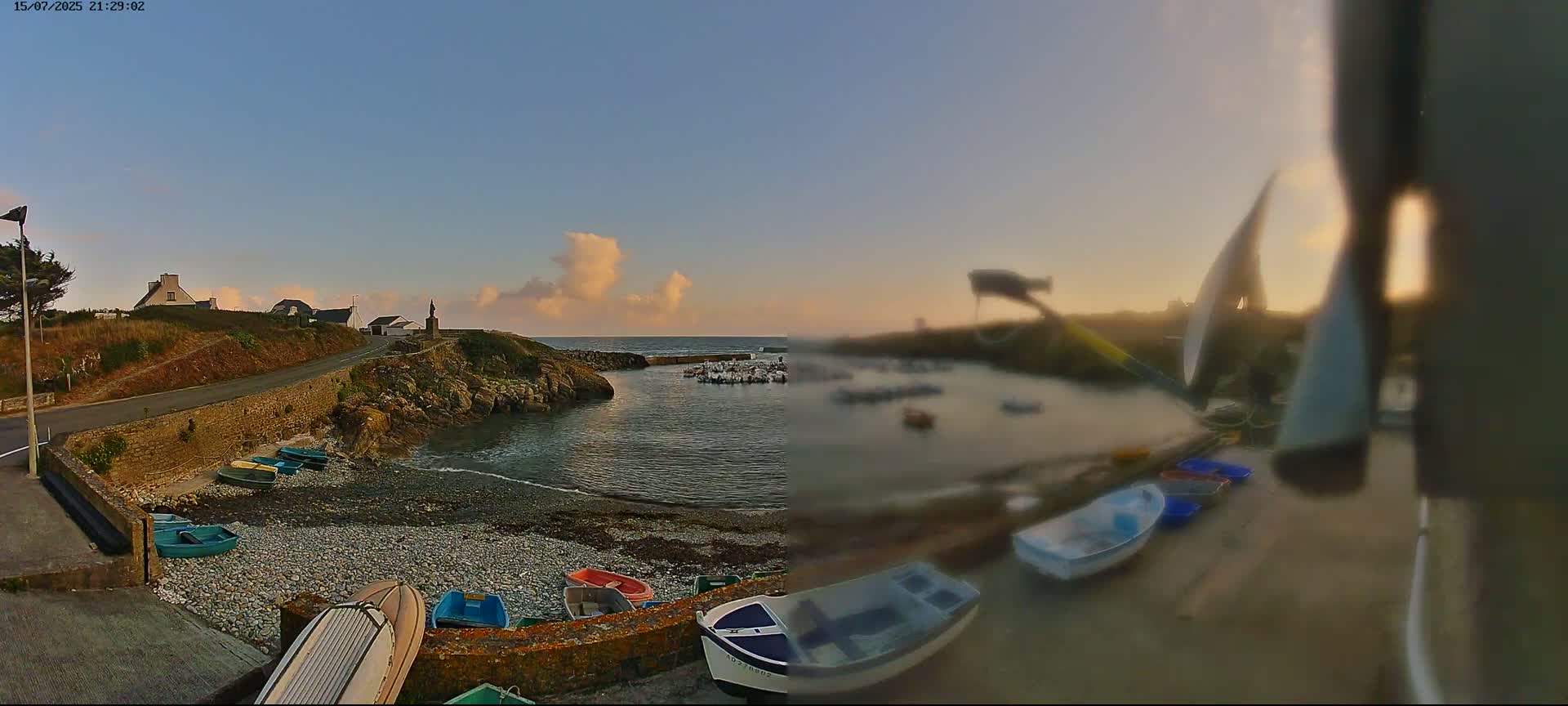 Plouhinec, Pors Poulhan Port Live Cam - Quimper, Finistère, Bretagne, France