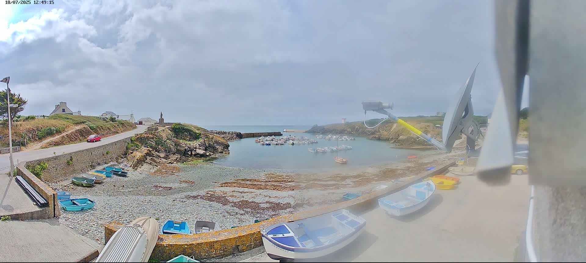 Plouhinec, Pors Poulhan Port Live Cam - Quimper, Finistère, Bretagne, France