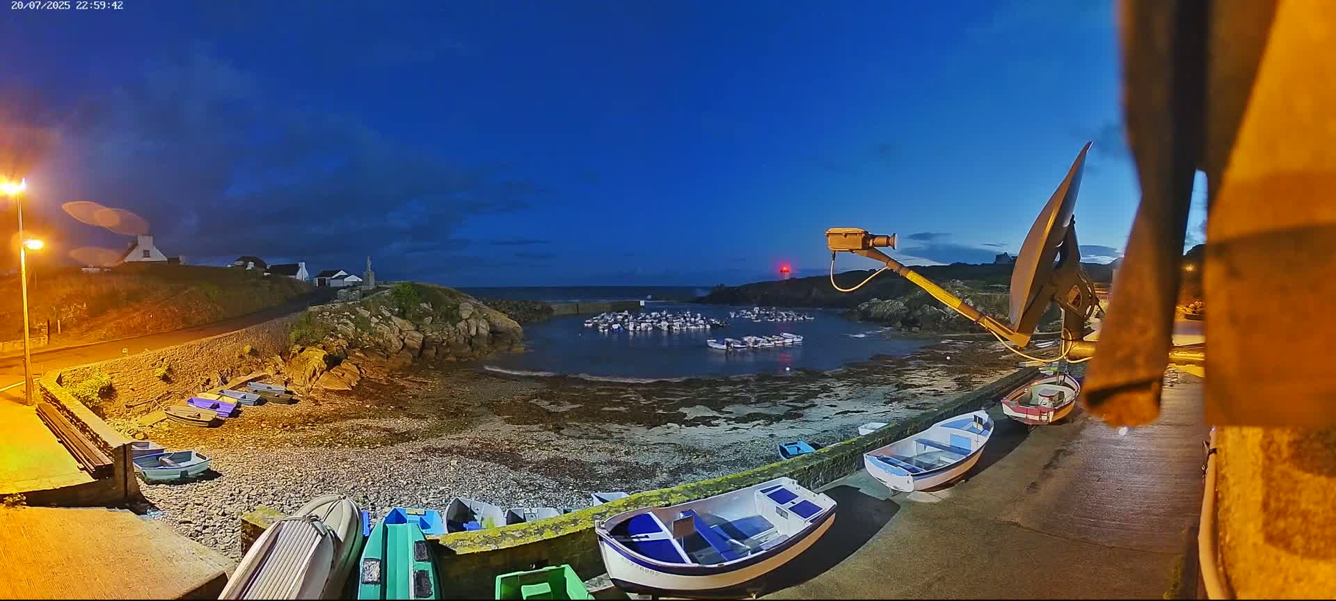Plouhinec, Pors Poulhan Port Live Cam - Quimper, Finistère, Bretagne, France