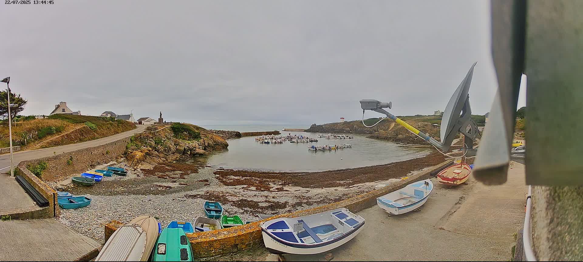 Plouhinec, Pors Poulhan Port Live Cam - Quimper, Finistère, Bretagne, France