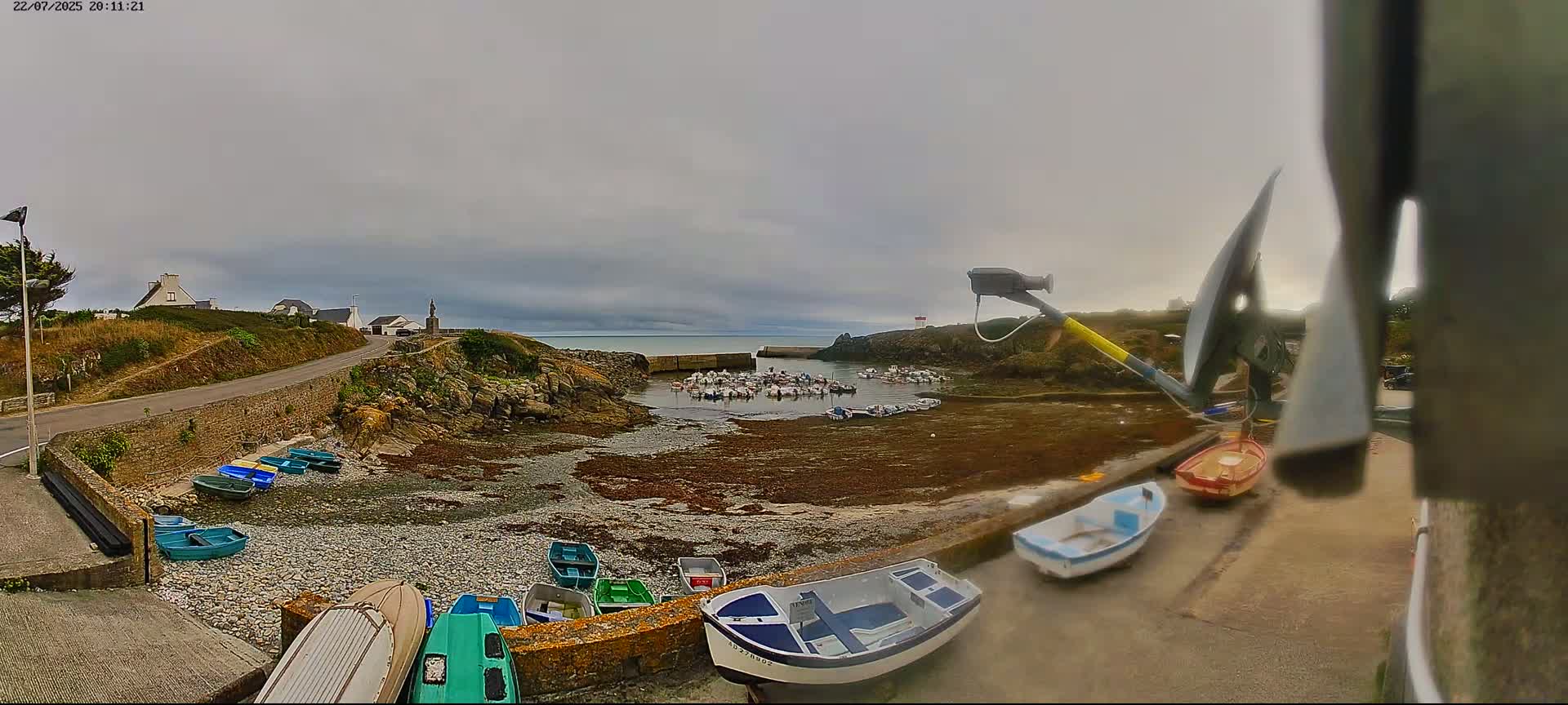 Plouhinec, Pors Poulhan Port Live Cam - Quimper, Finistère, Bretagne, France