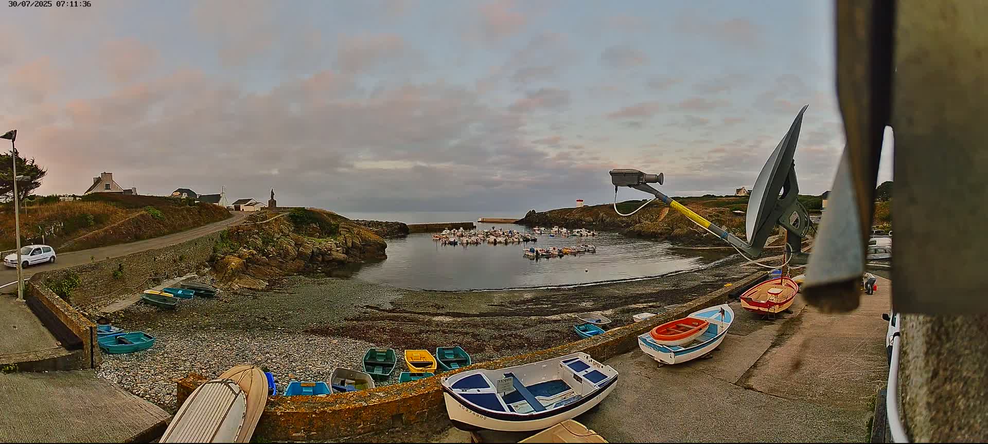 Plouhinec, Pors Poulhan Port Live Cam - Quimper, Finistère, Bretagne, France