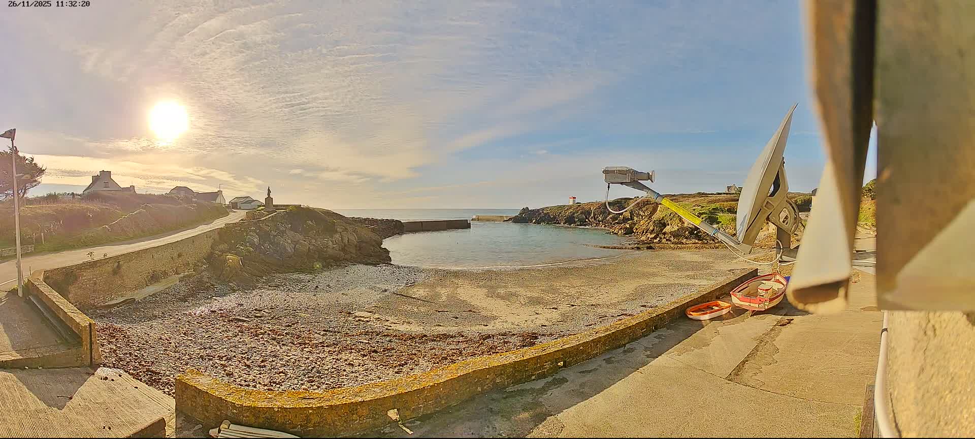 Plouhinec, Pors Poulhan Port Live Cam - Quimper, Finistère, Bretagne, France