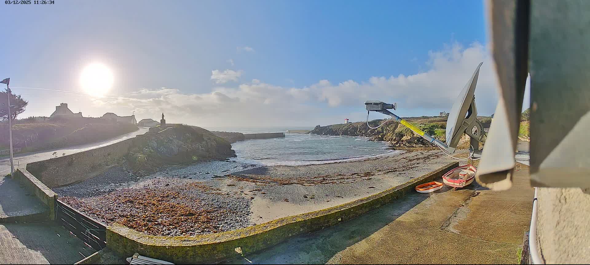 Plouhinec, Pors Poulhan Port Live Cam - Quimper, Finistère, Bretagne, France