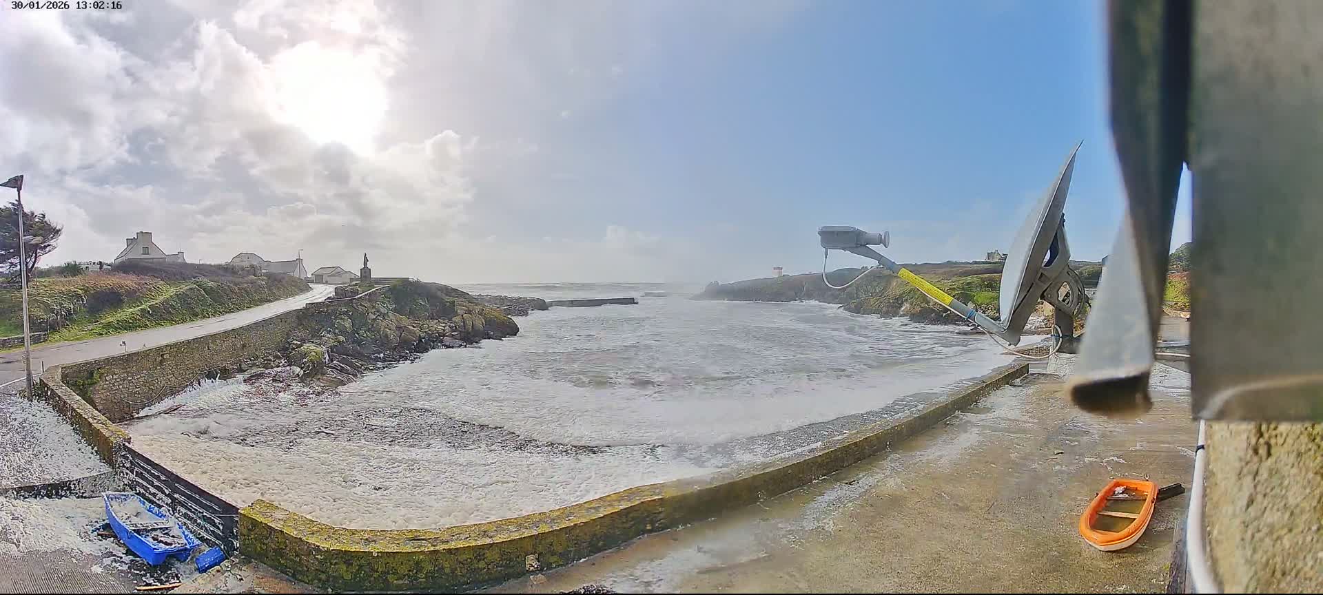 Plouhinec, Pors Poulhan Port Live Cam - Quimper, Finistère, Bretagne, France