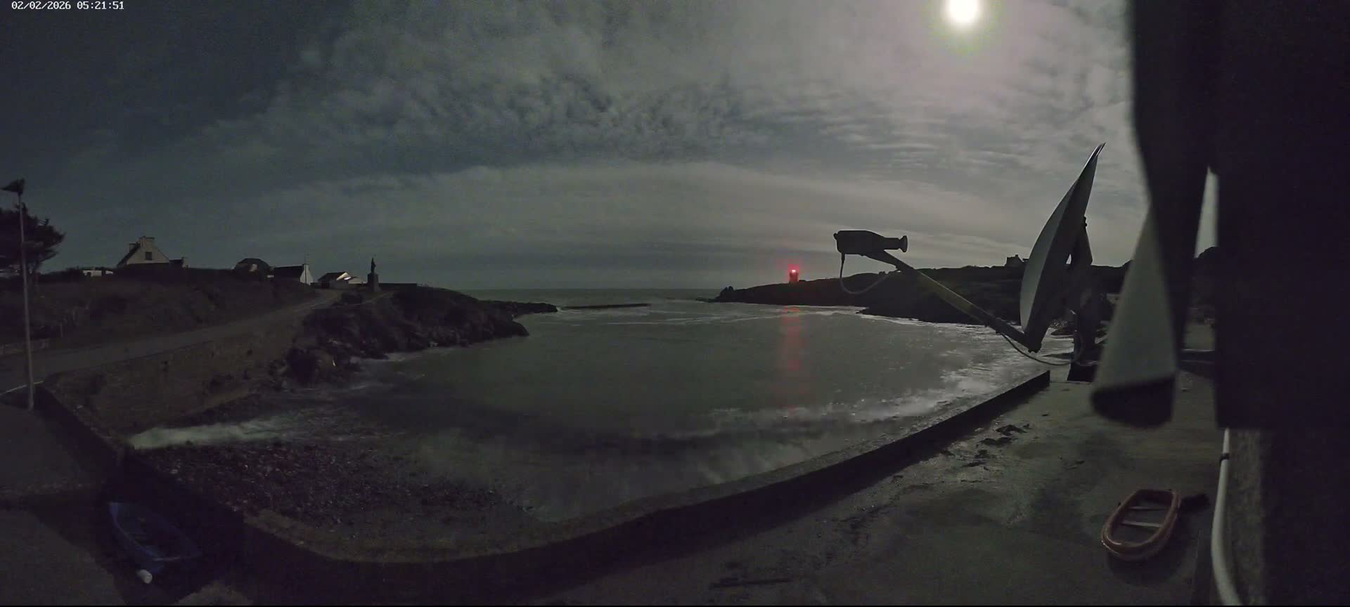 Plouhinec, Pors Poulhan Port Live Cam - Quimper, Finistère, Bretagne, France
