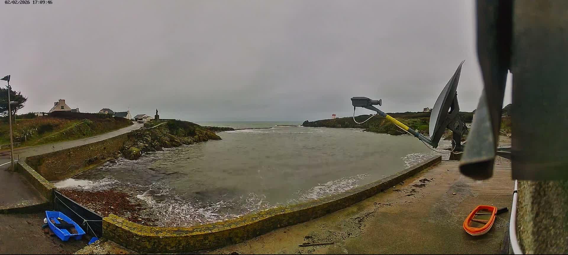 Plouhinec, Pors Poulhan Port Live Cam - Quimper, Finistère, Bretagne, France
