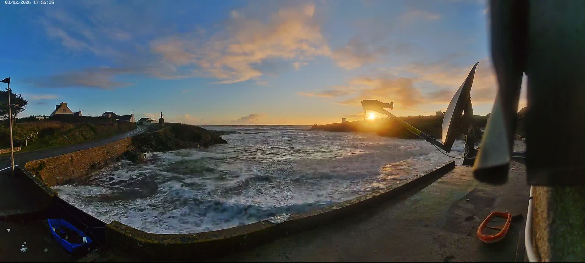 Plouhinec, Pors Poulhan Port Live Cam - Quimper, Finistère, Bretagne, France