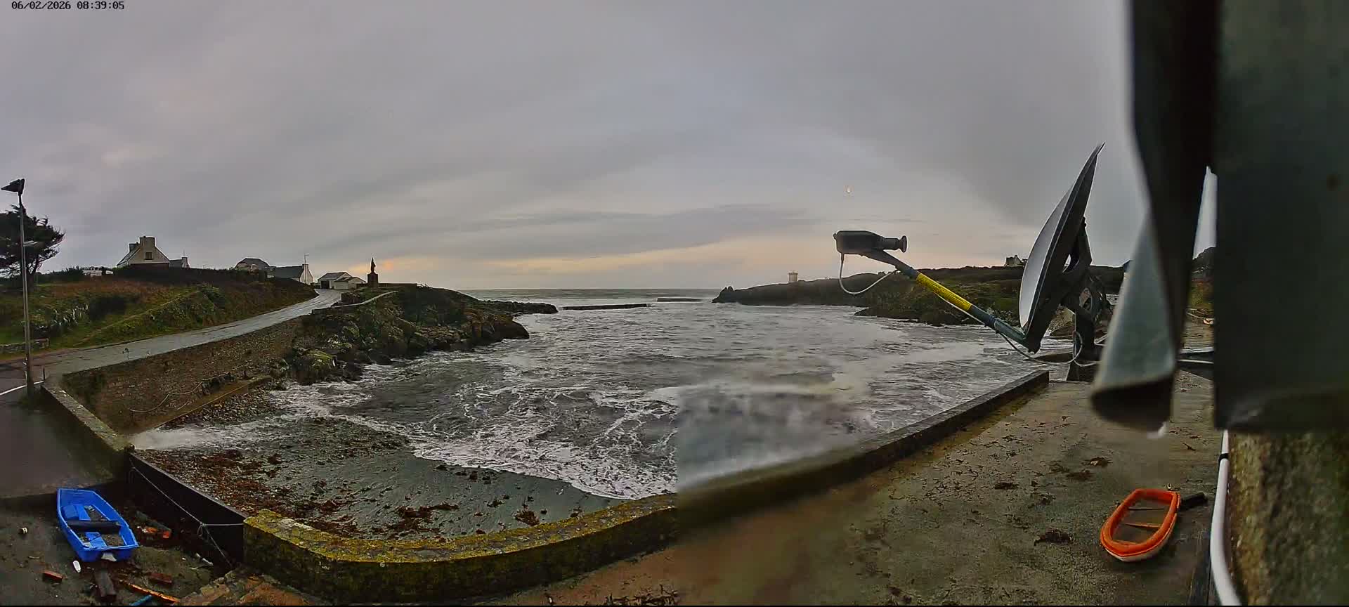 Plouhinec, Pors Poulhan Port Live Cam - Quimper, Finistère, Bretagne, France