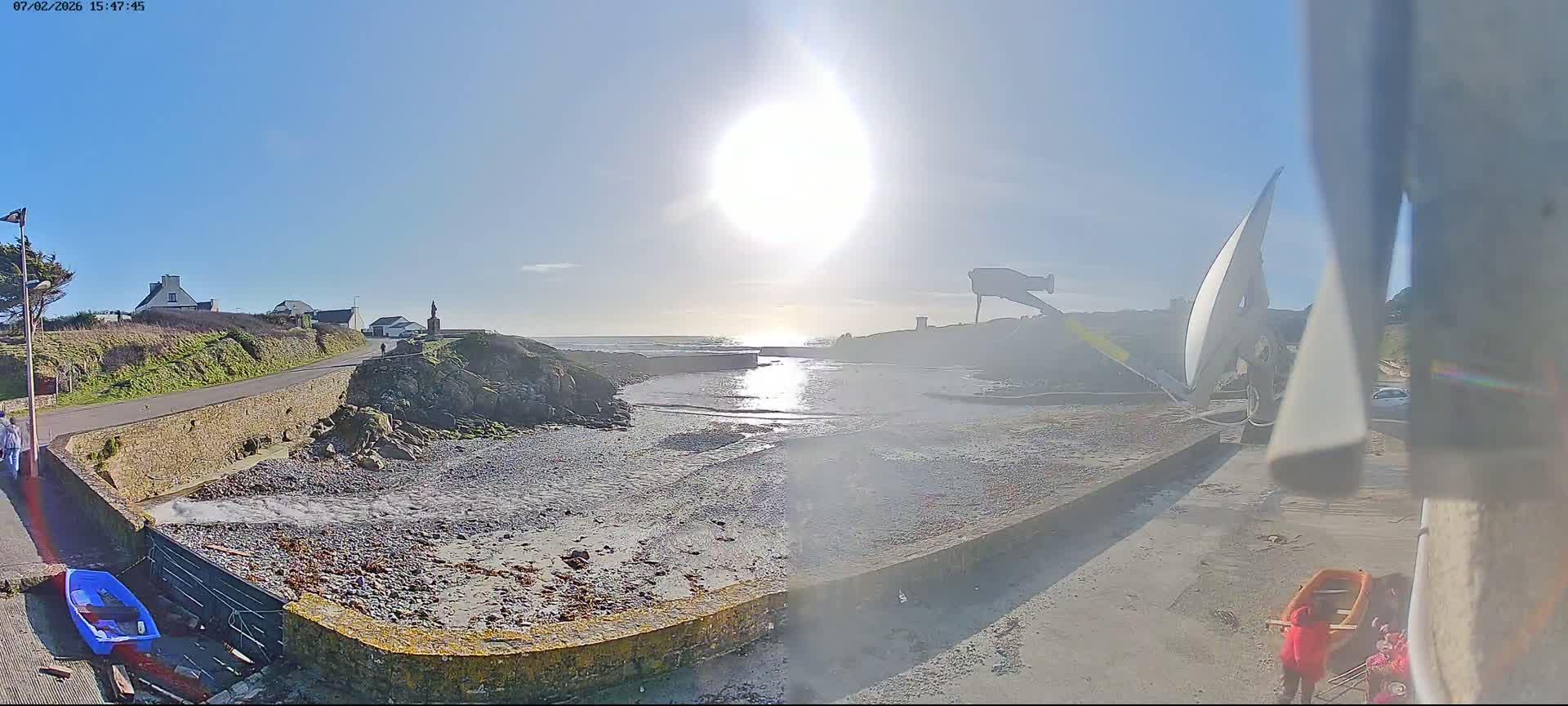 Plouhinec, Pors Poulhan Port Live Cam - Quimper, Finistère, Bretagne, France