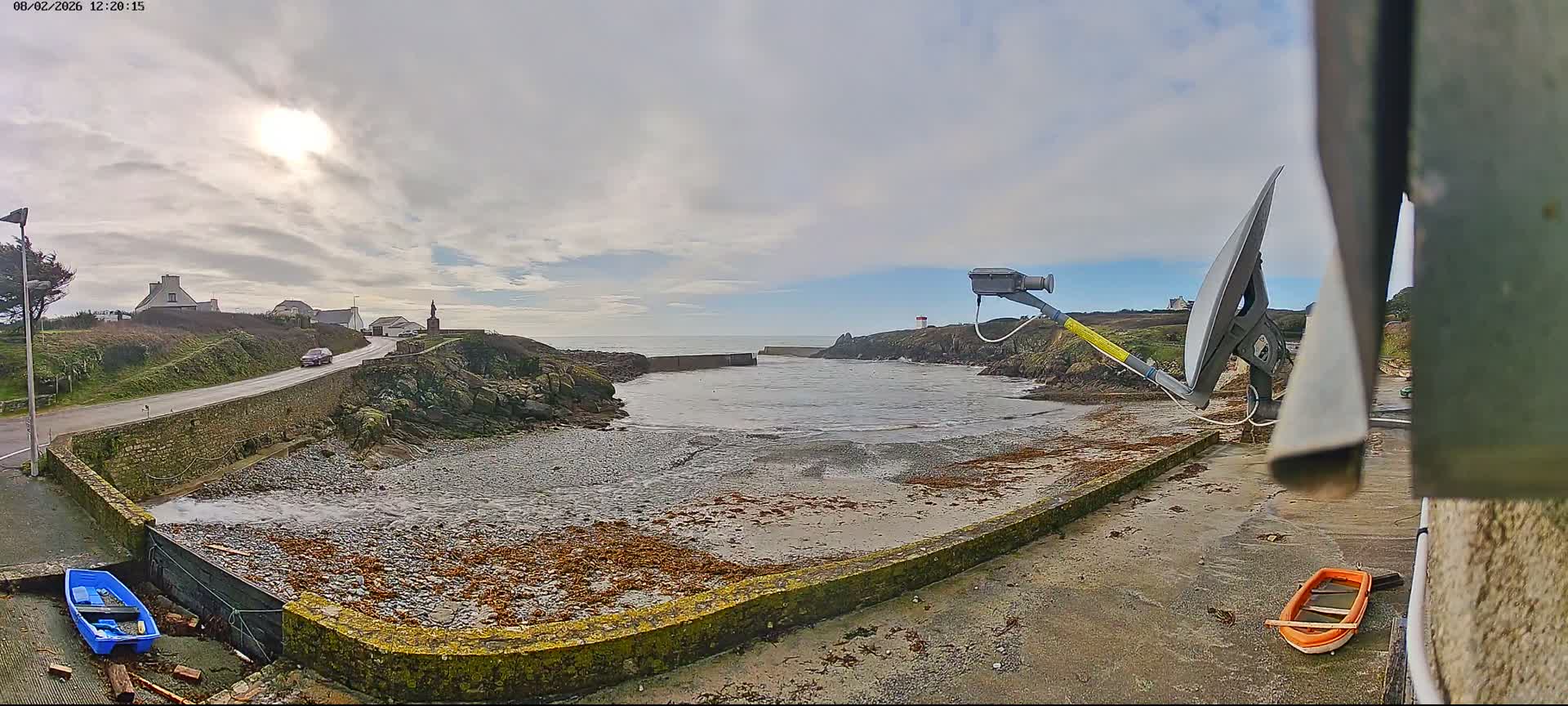 Plouhinec, Pors Poulhan Port Live Cam - Quimper, Finistère, Bretagne, France