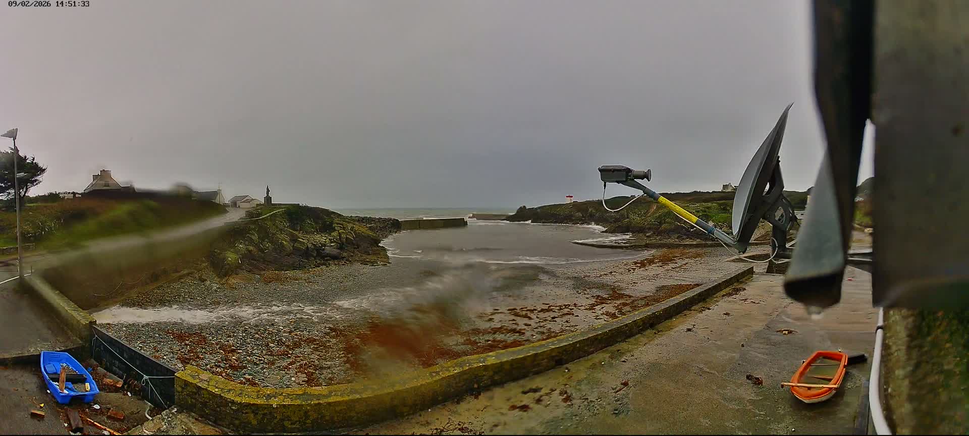 Plouhinec, Pors Poulhan Port Live Cam - Quimper, Finistère, Bretagne, France
