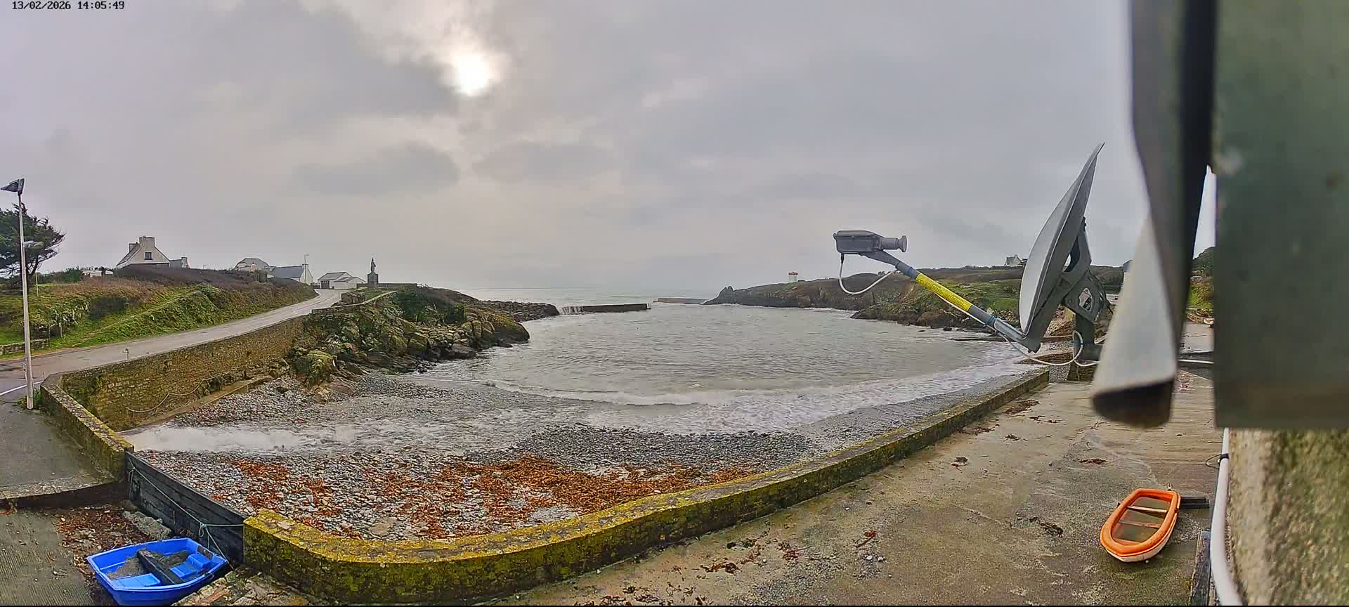 Plouhinec, Pors Poulhan Port Live Cam - Quimper, Finistère, Bretagne, France