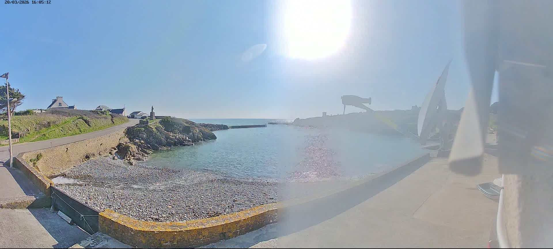 Plouhinec, Pors Poulhan Port Live Cam - Quimper, Finistère, Bretagne, France