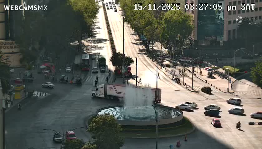 Ciudad de Mexico ,Avenida Paseo de la Reforma Avenue & Torre Caballito (Little Horse Tower) Live Cam -  Cuauhtemoc, Ciudad de Mexico, Mexico