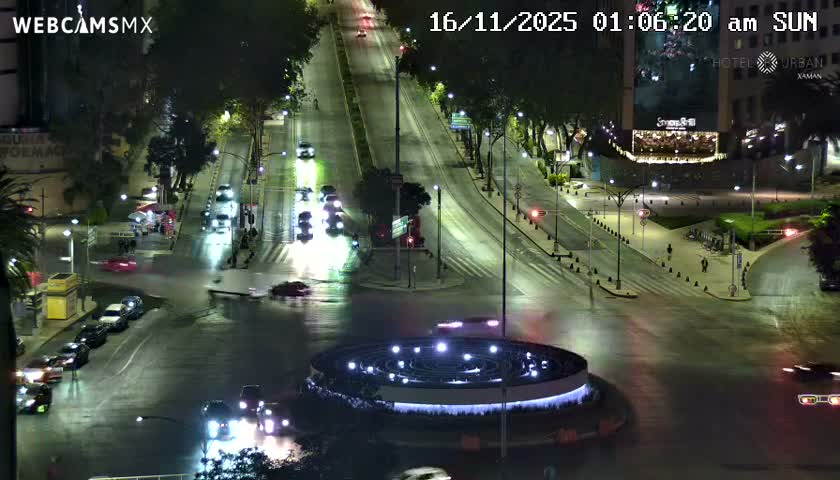Ciudad de Mexico ,Avenida Paseo de la Reforma Avenue & Torre Caballito (Little Horse Tower) Live Cam -  Cuauhtemoc, Ciudad de Mexico, Mexico